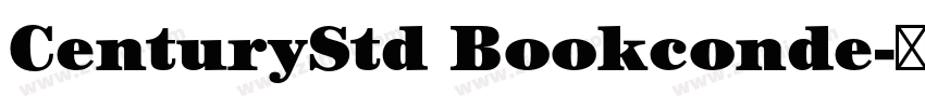 CenturyStd Bookconde字体转换